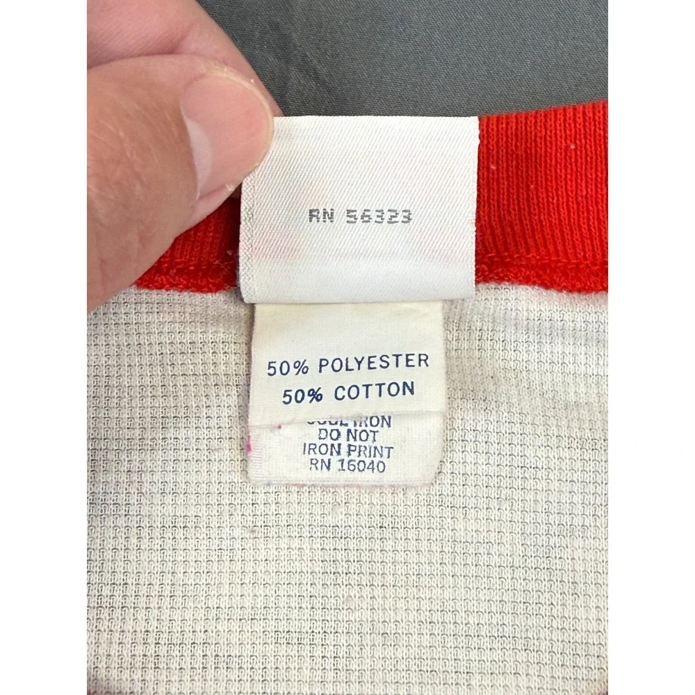 Vintage 90's Nike Colorblock T-Shirt Red White Made in USA Mens M Futura Logo